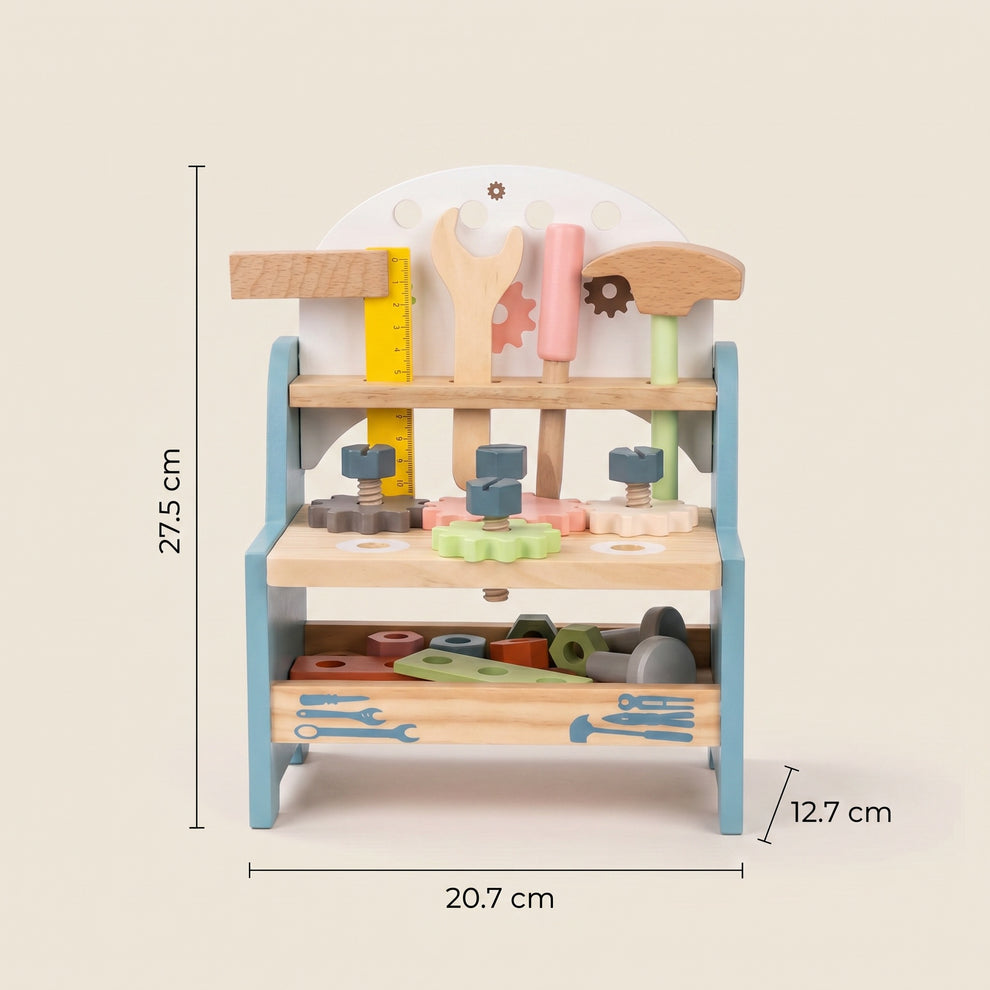 Établi de Bricolage en Bois Montessori