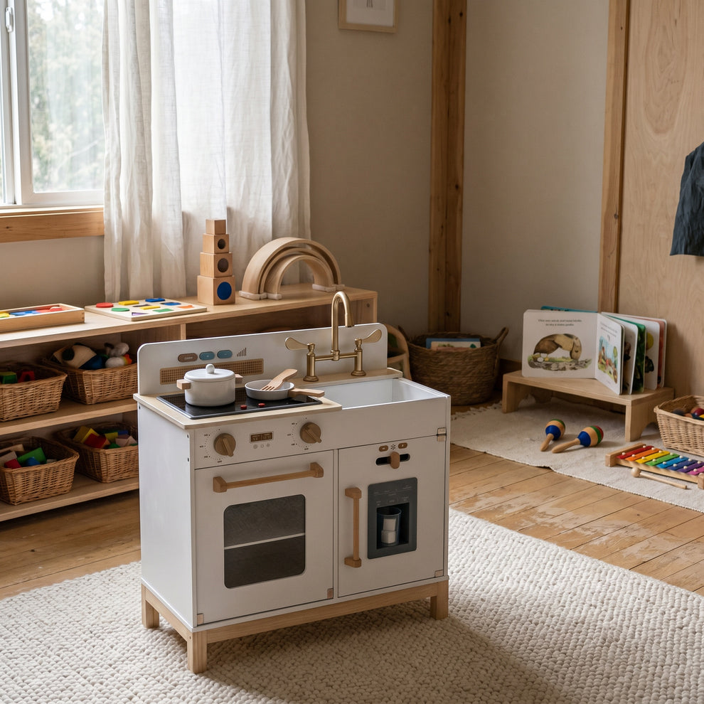 Cuisine en Bois Montessori Enfant