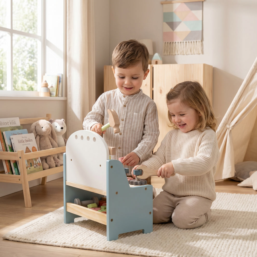 Établi de Bricolage en Bois Montessori
