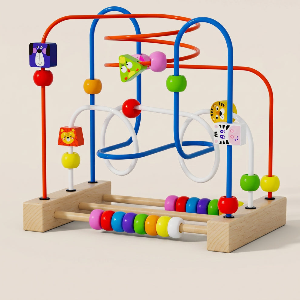 Boulier Labyrinthe à Perles en Bois Montessori