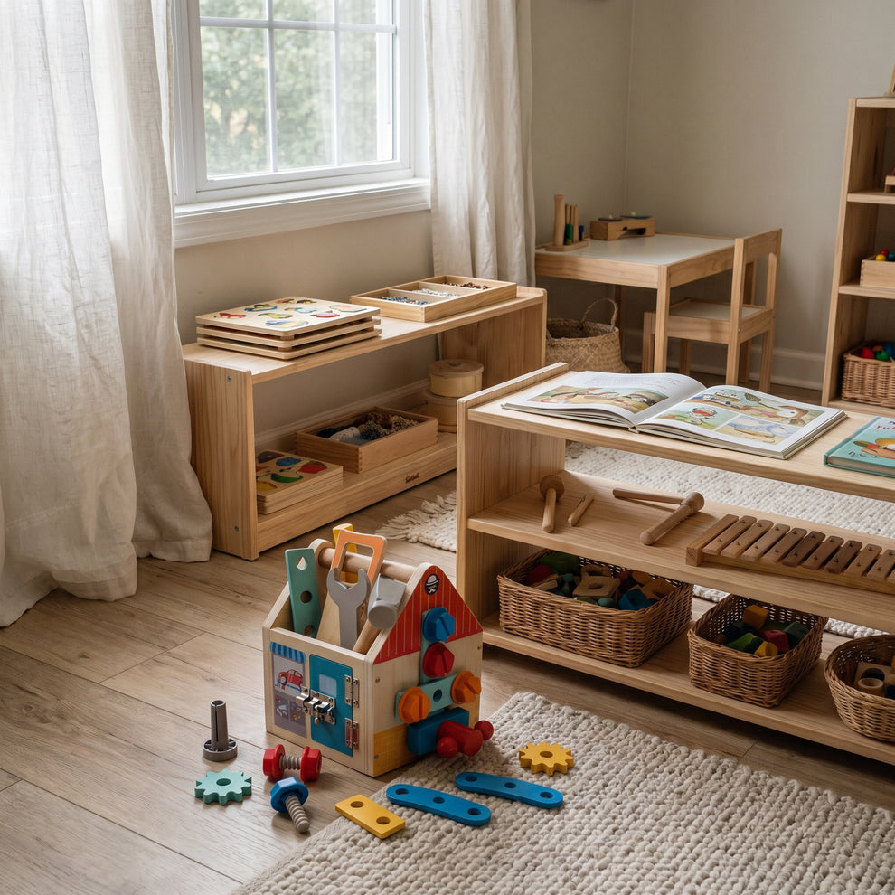 Maison d'Outils en Bois Montessori