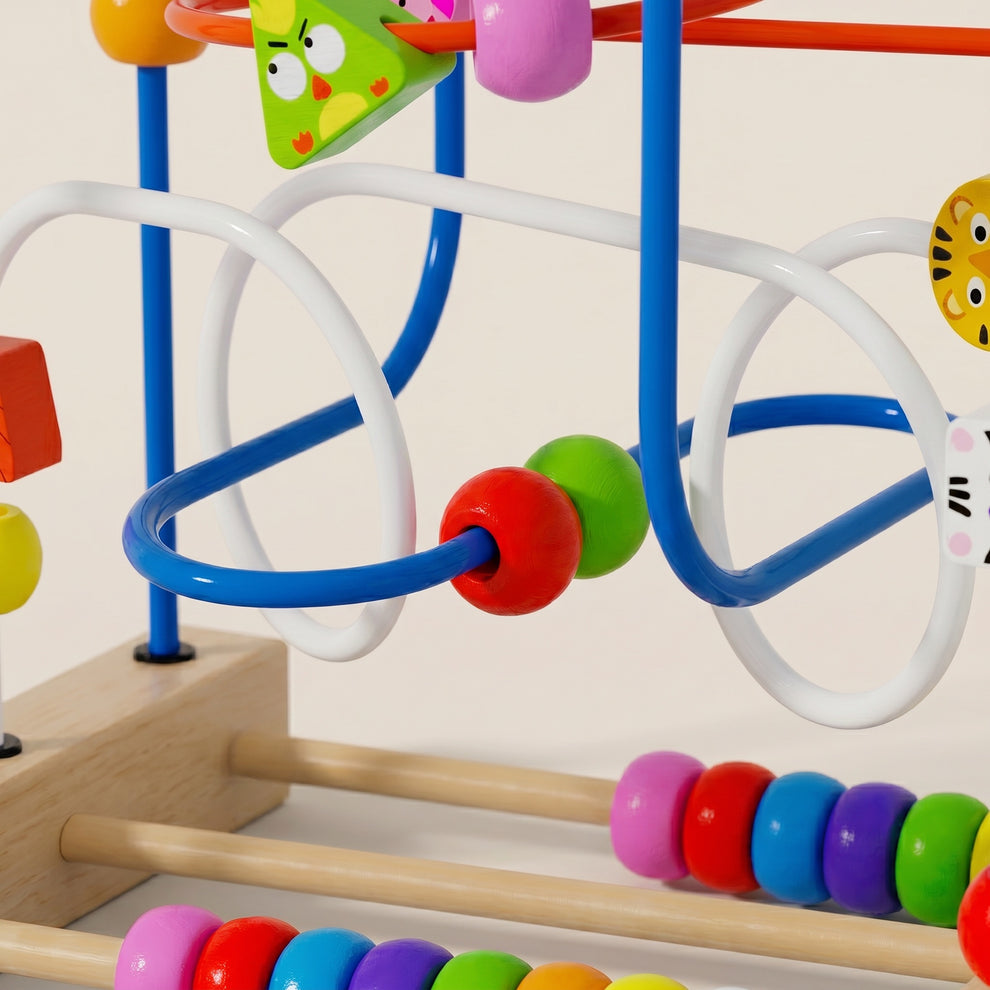 Boulier Labyrinthe à Perles en Bois Montessori