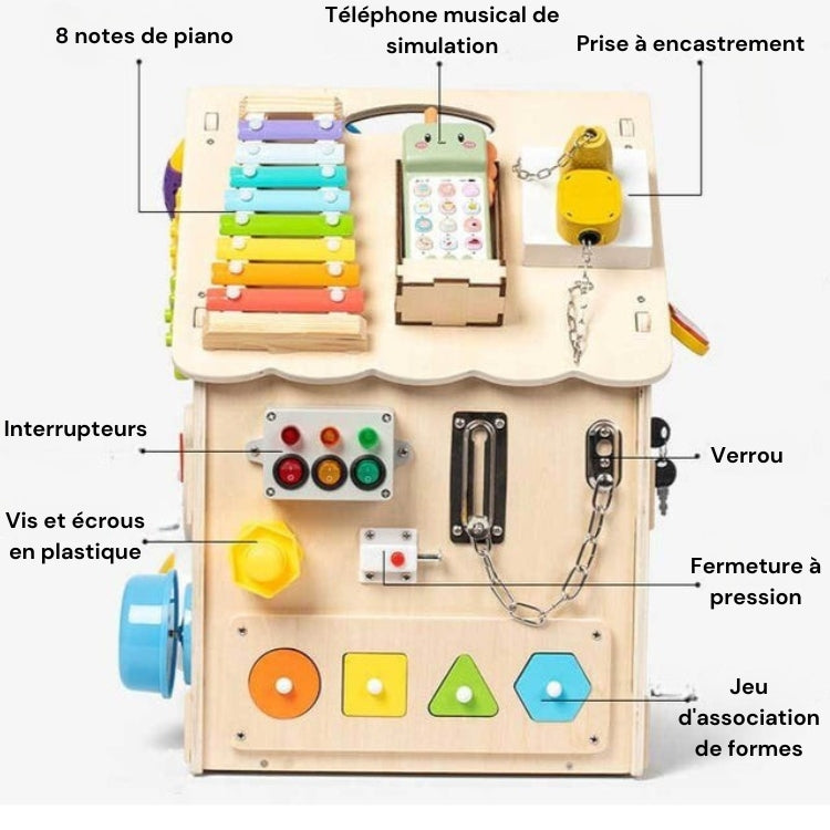 Maison d'Activités en Bois Montessori