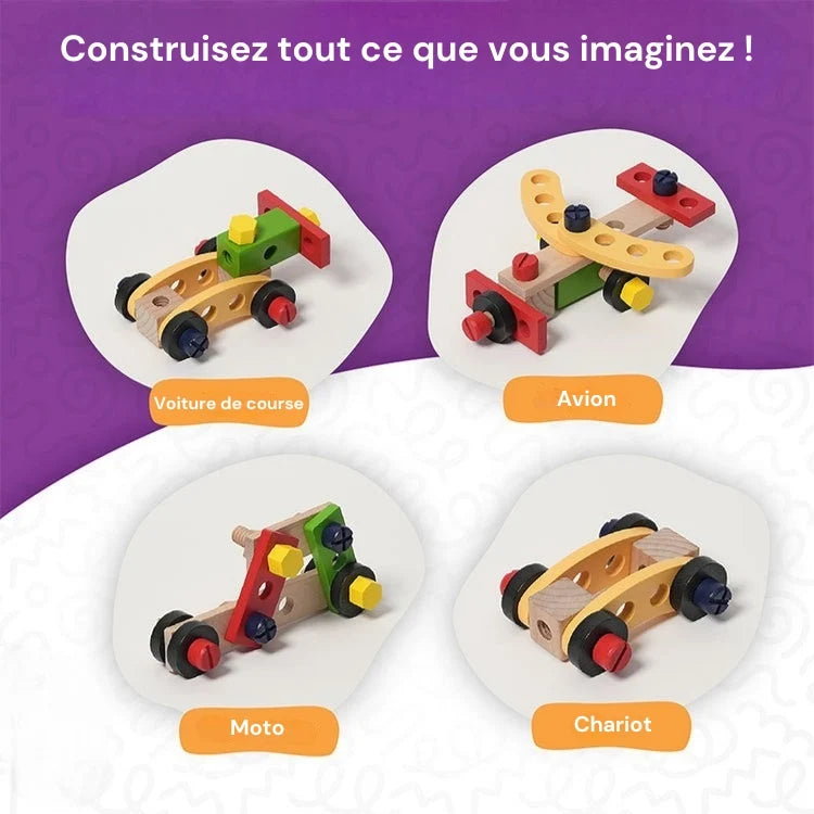 Mallette d'Outils en Bois Montessori