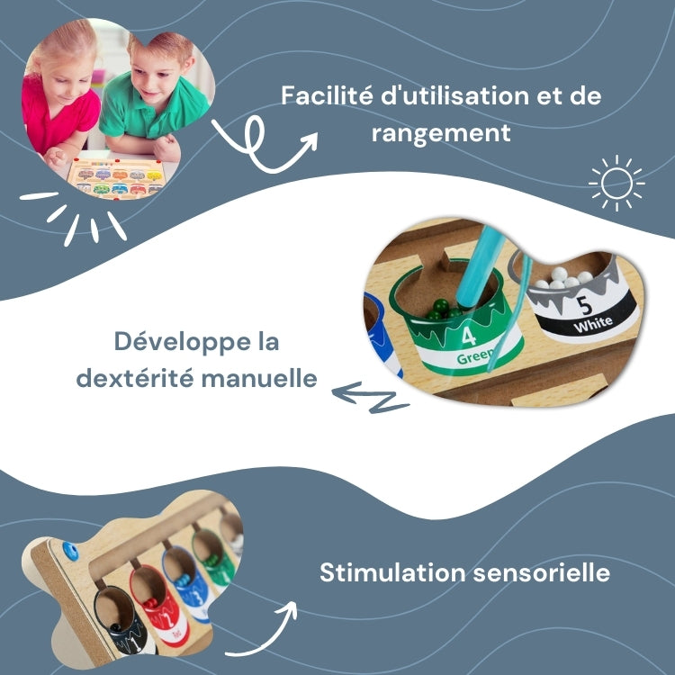 Labyrinthe Magnétique en Bois Montessori