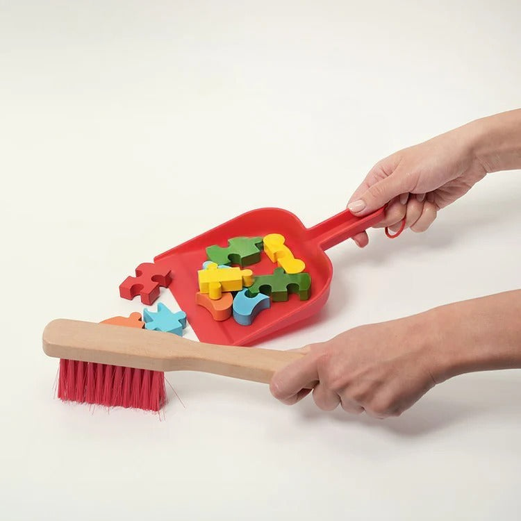 Kit de Nettoyage en Bois Montessori avec Support