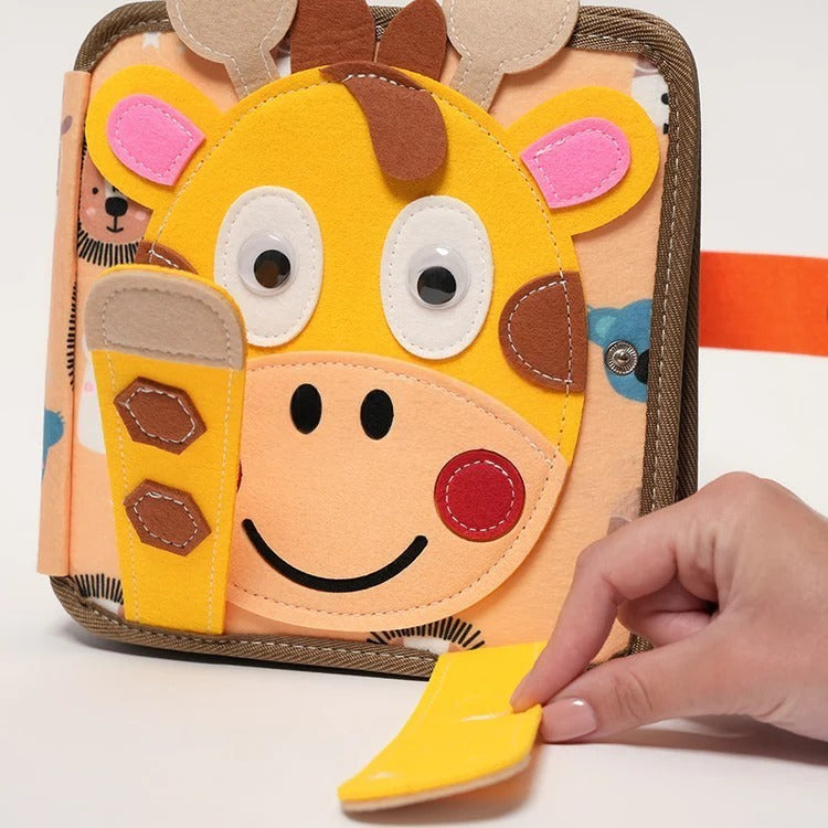 Livre d'Activités en Feutrine Girafe Montessori