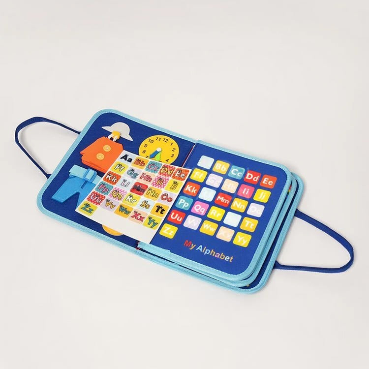 Sac d'Activités & Plaque d'Apprentissage en Feutre Montessori