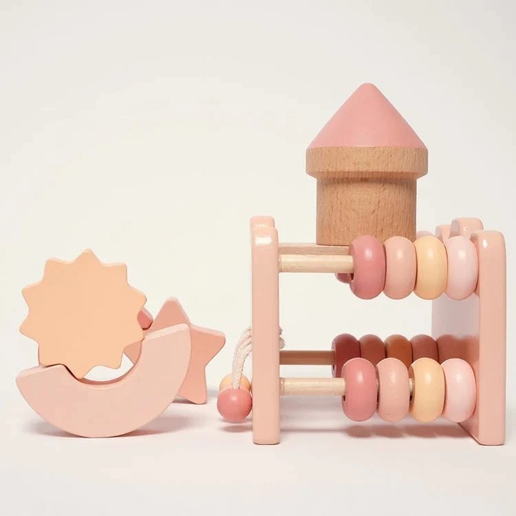 Cube d'Activités en Bois Montessori 6 en 1