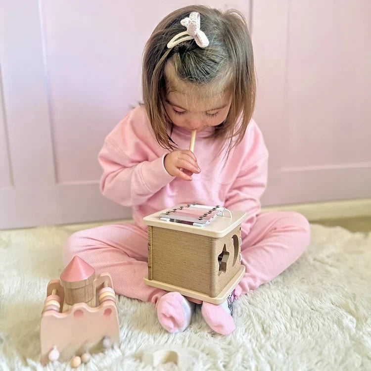 Cube d'Activités en Bois Montessori 6 en 1