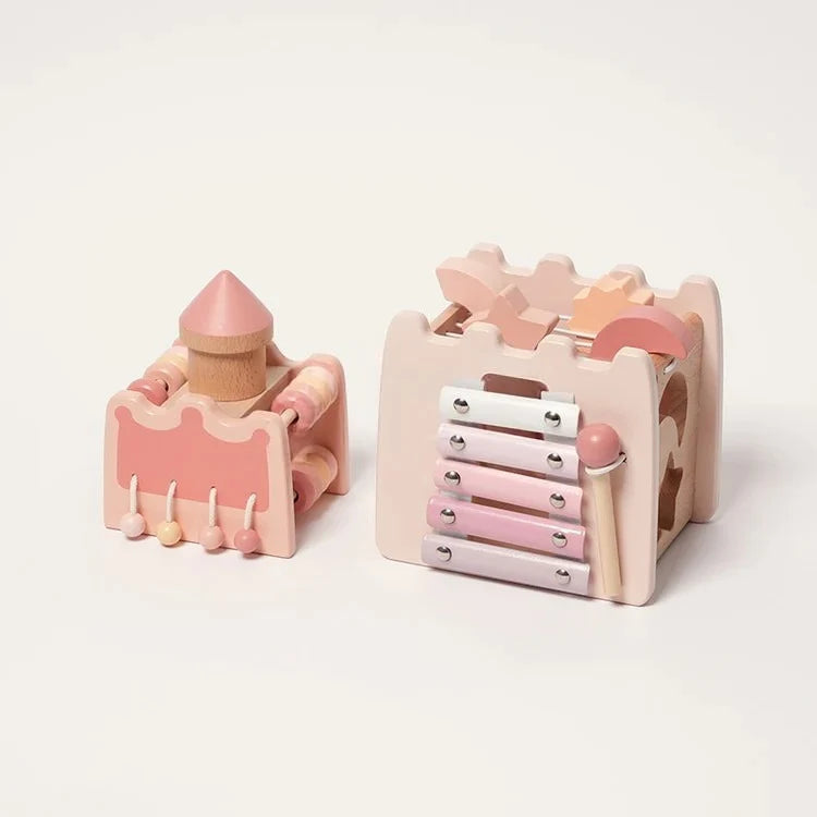 Cube d'Activités en Bois Montessori 6 en 1