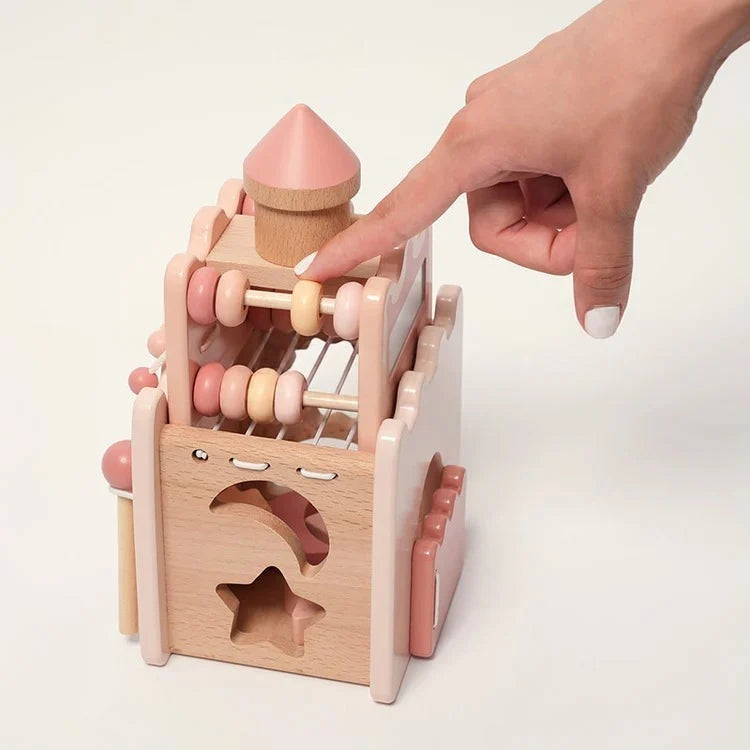 Cube d'Activités en Bois Montessori 6 en 1
