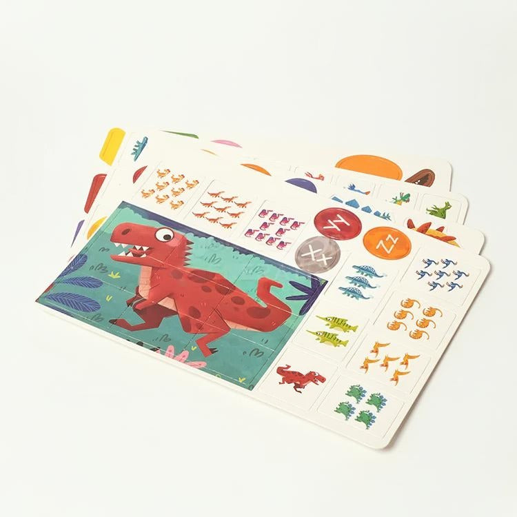 Livre d'Activités Autocollants Repositionnables Montessori