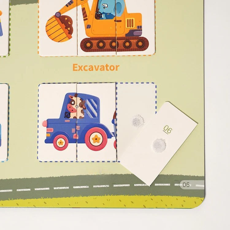 Livre d'Activités Autocollants Repositionnables Montessori