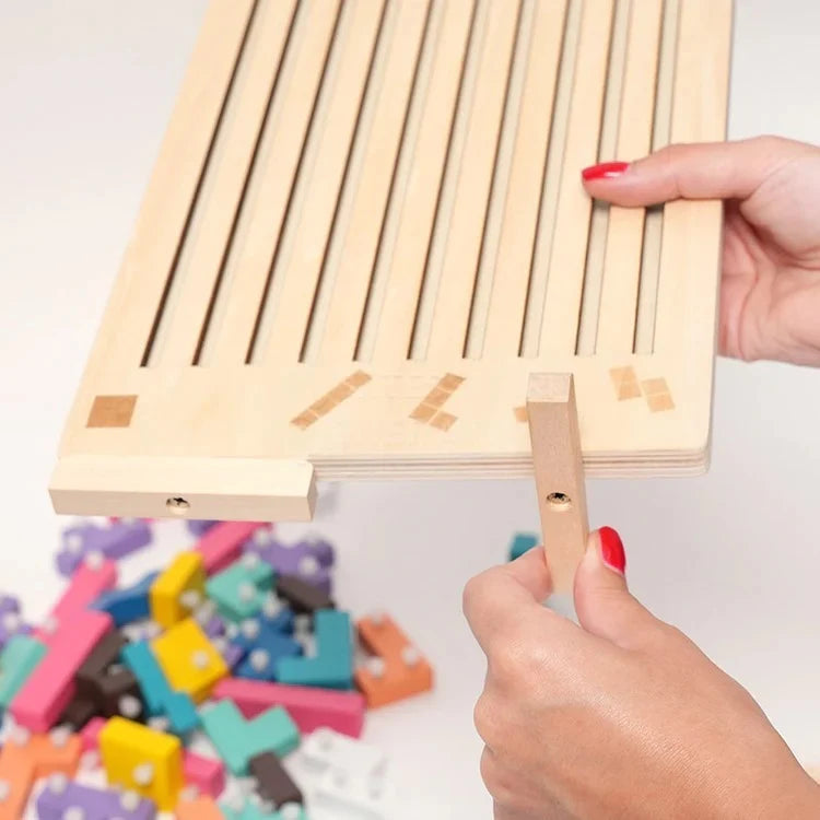 Puzzle Tetris en Bois Montessori