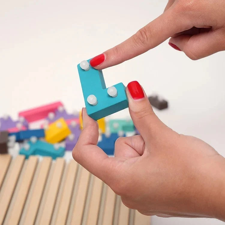 Puzzle Tetris en Bois Montessori
