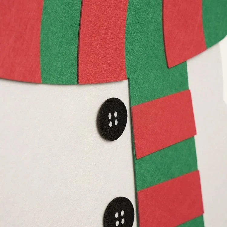 Bonhomme de Neige en Feutrine Mural Montessori