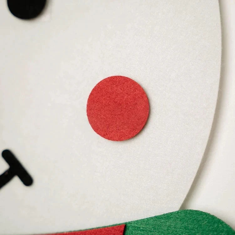 Bonhomme de Neige en Feutrine Mural Montessori