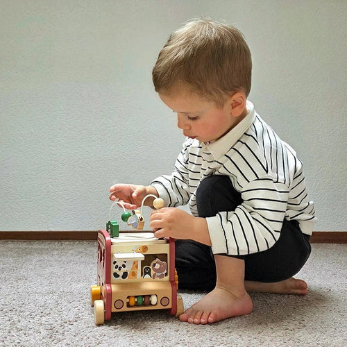 Bus Safari en Bois Montessori