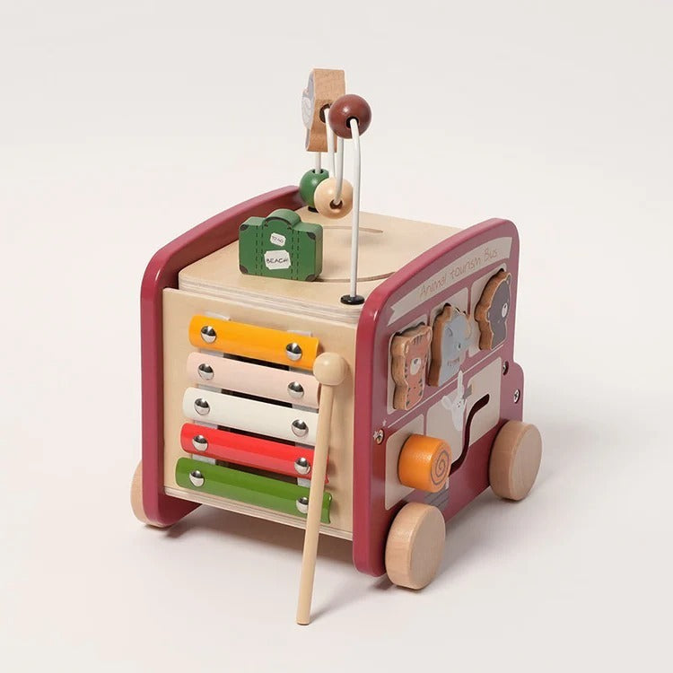 Bus Safari en Bois Montessori