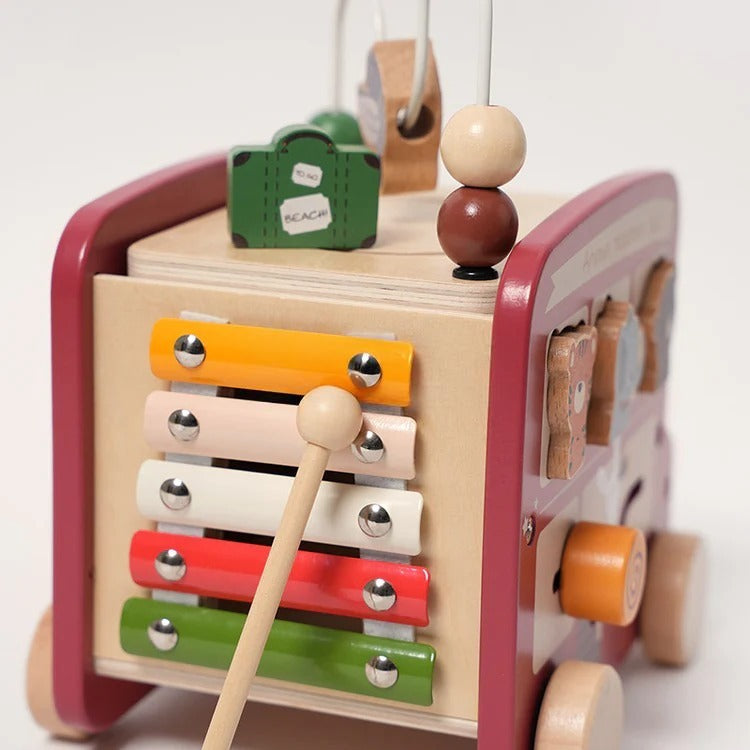 Bus Safari en Bois Montessori