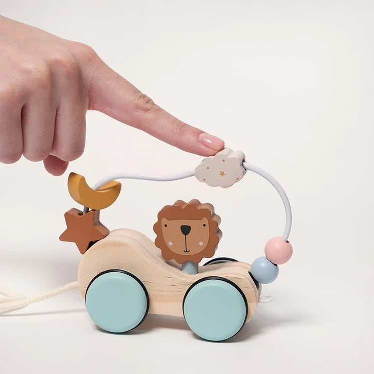 Jouet à Tirer en Bois Lion Montessori