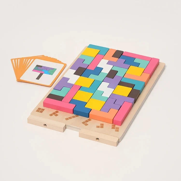Puzzle Tetris en Bois Montessori