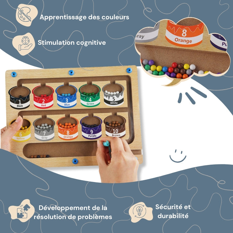 Labyrinthe Magnétique en Bois Montessori