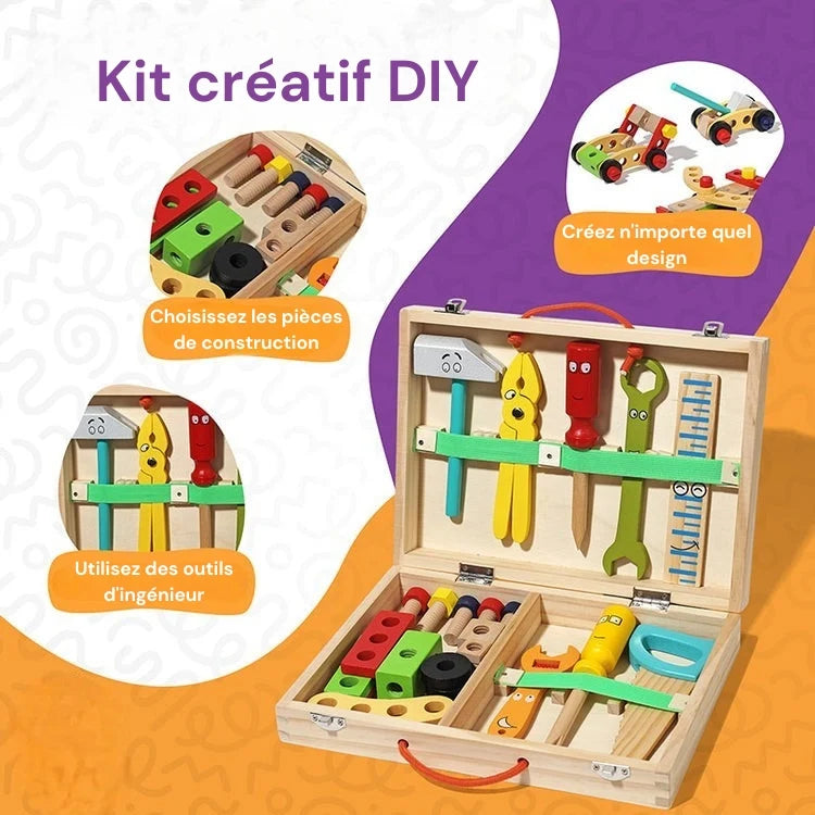 Mallette d'Outils en Bois Montessori