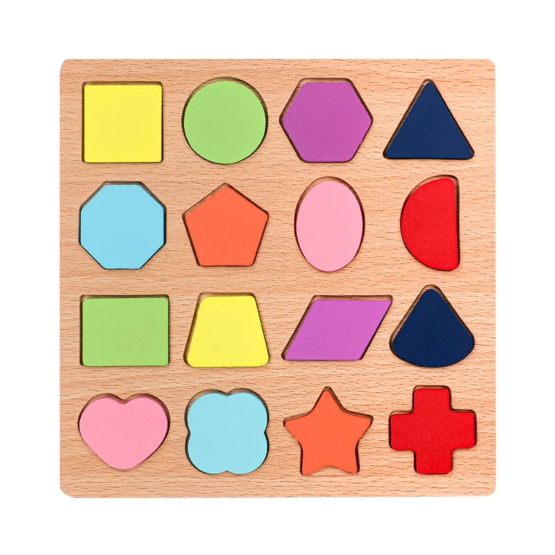 Puzzle d'Encastrement en Bois Montessori