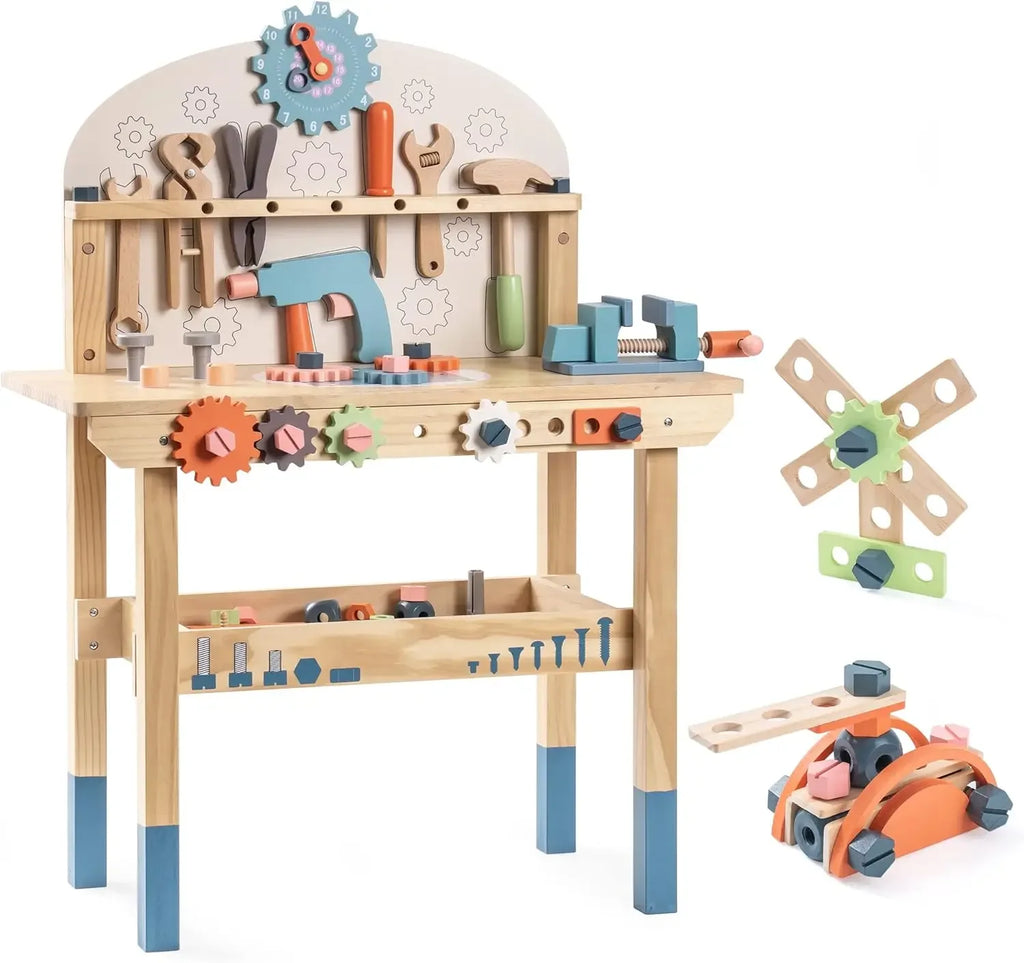 Établi de Bricolage en Bois Montessori
