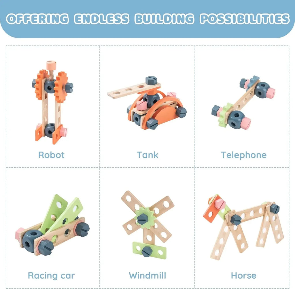 Établi de Bricolage en Bois Montessori