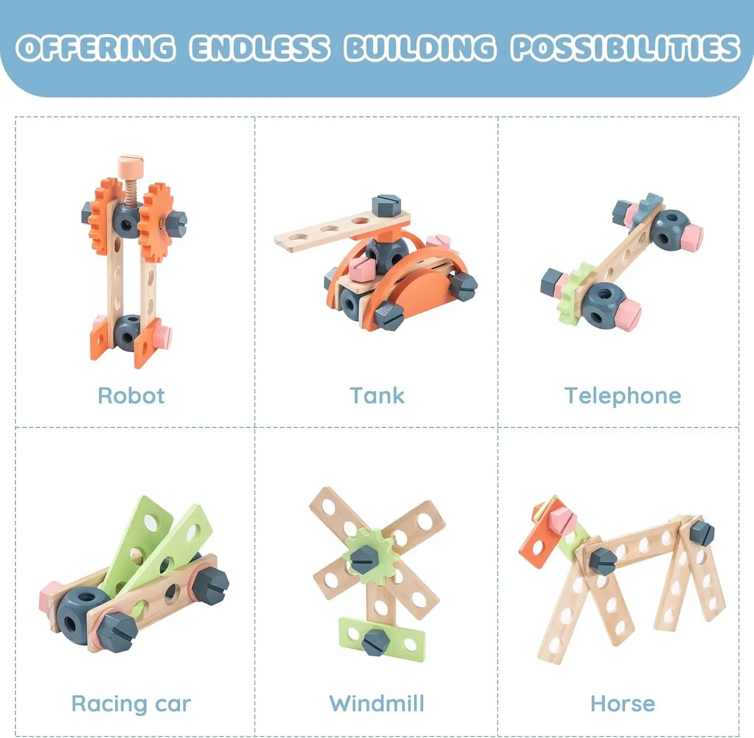 Établi de Bricolage en Bois Montessori