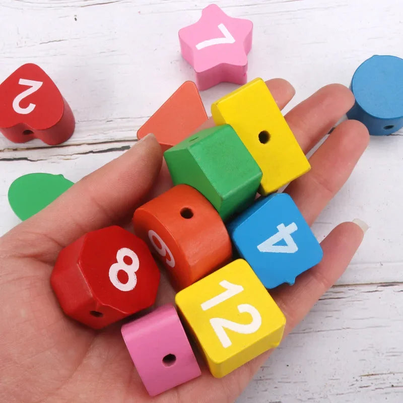 Horloge Apprentissage de l'Heure en Bois Montessori