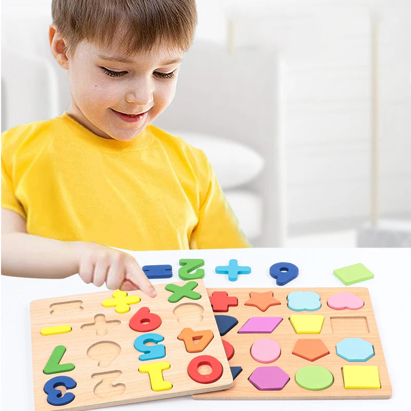 Puzzle d'Encastrement en Bois Montessori