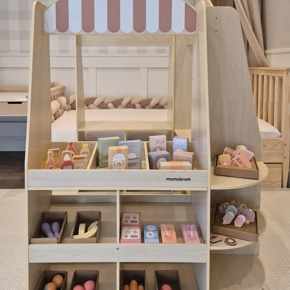 Grande Épicerie Marchande en Bois Montessori