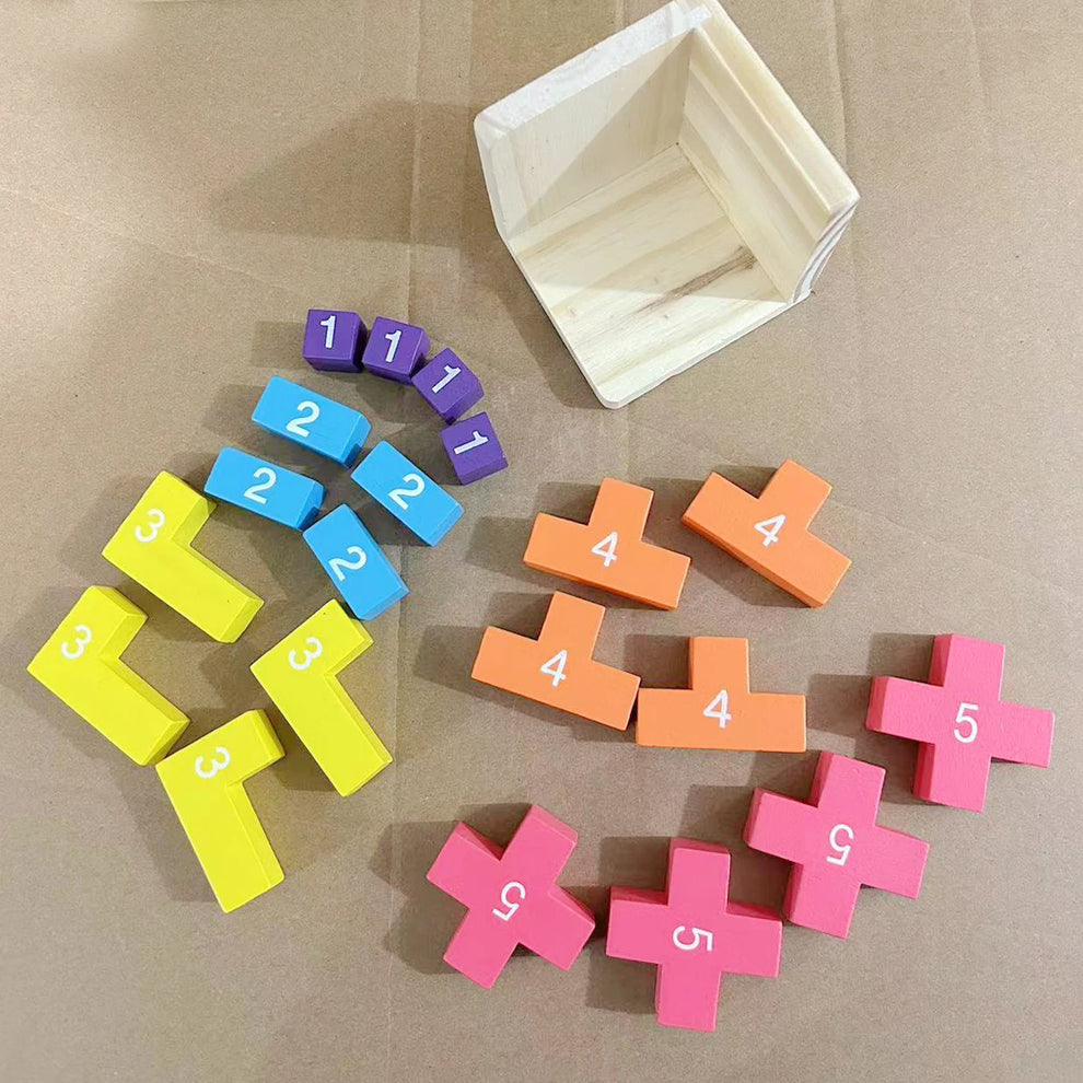 Casse-Tête Cube 3D en Bois Montessori