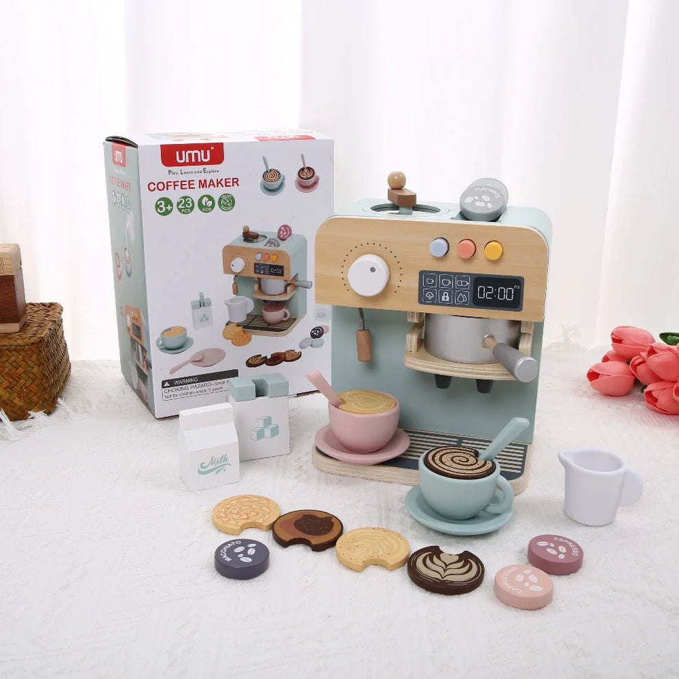 Machine à Café en Bois Montessori
