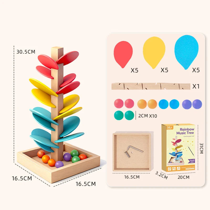 Arbre à Billes Musical en Bois Montessori
