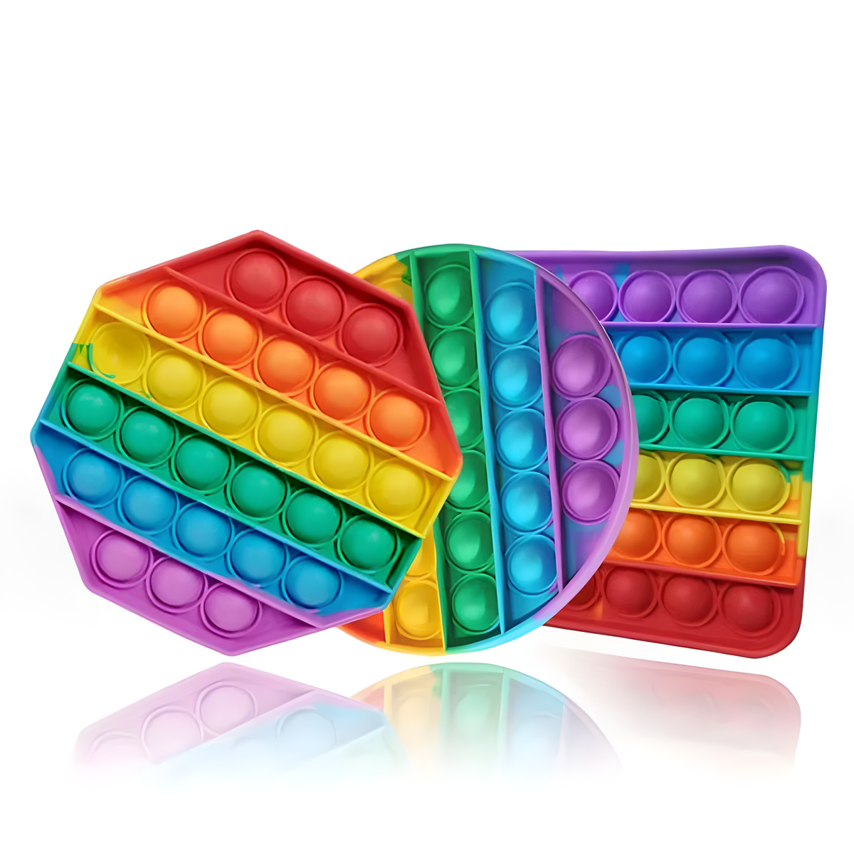 Lot de Pop It en Silicone Multicolore