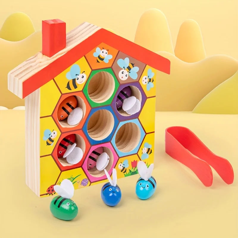Ruche à Trier en Bois Montessori