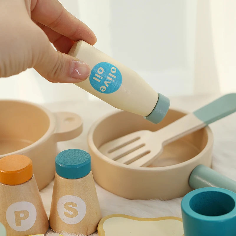 Set de Pique-Nique en Bois 35 Pièces Montessori