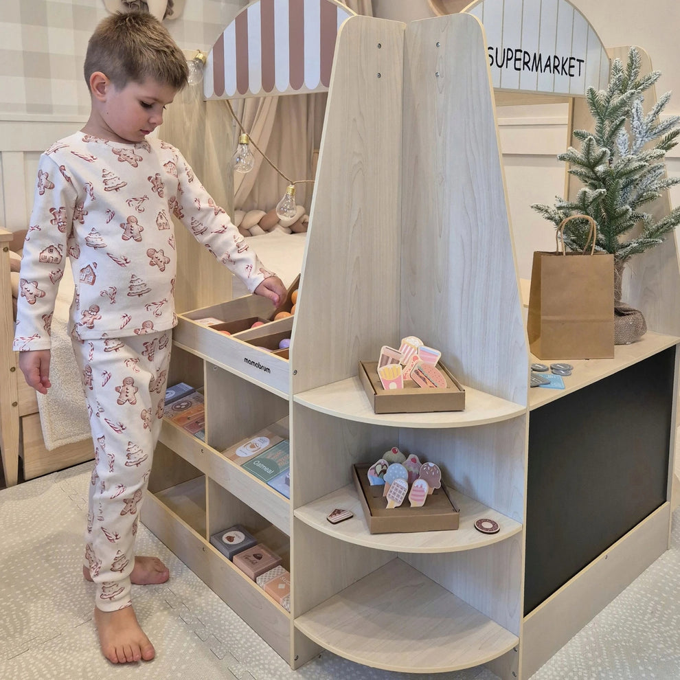 Grande Épicerie Marchande en Bois Montessori