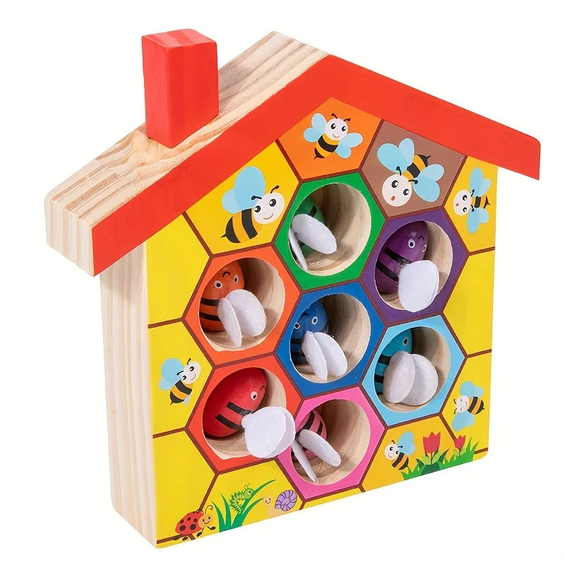 Ruche à Trier en Bois Montessori