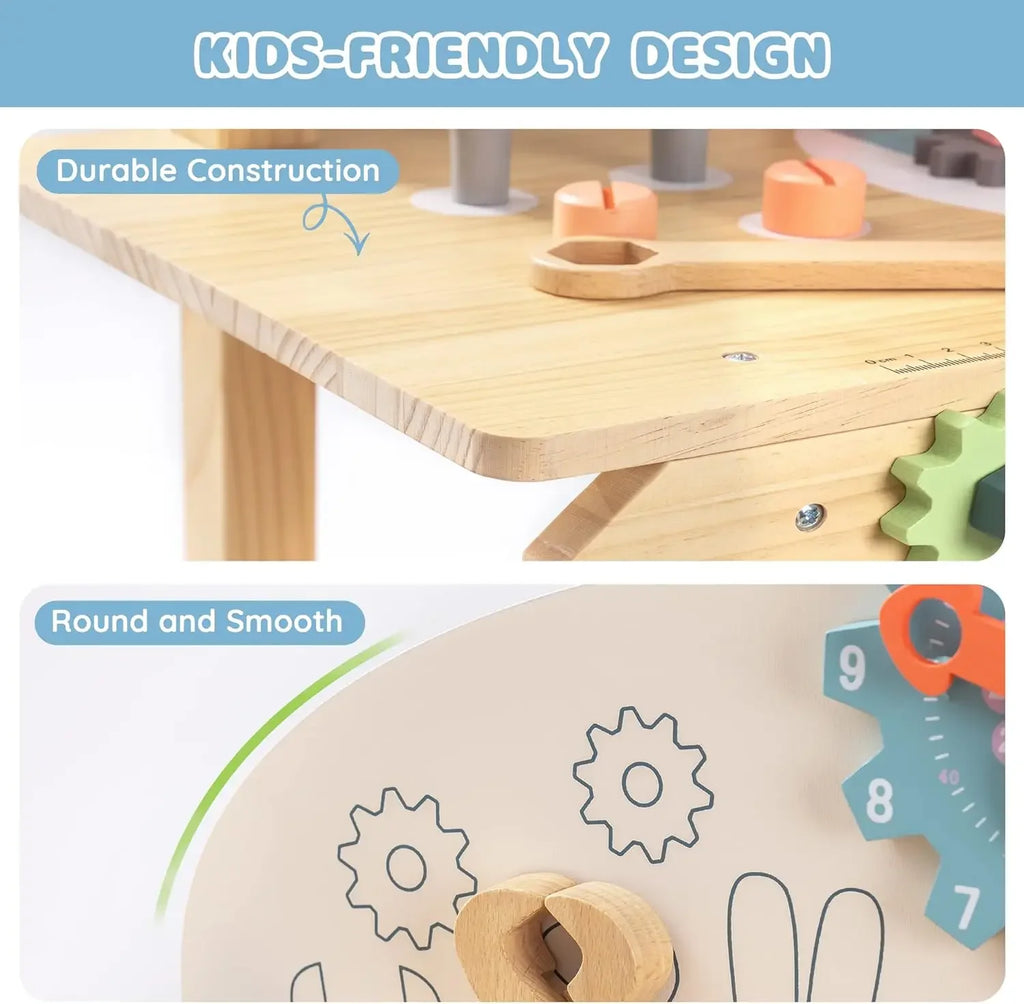 Établi de Bricolage en Bois Montessori