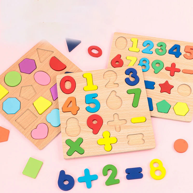 Puzzle d'Encastrement en Bois Montessori