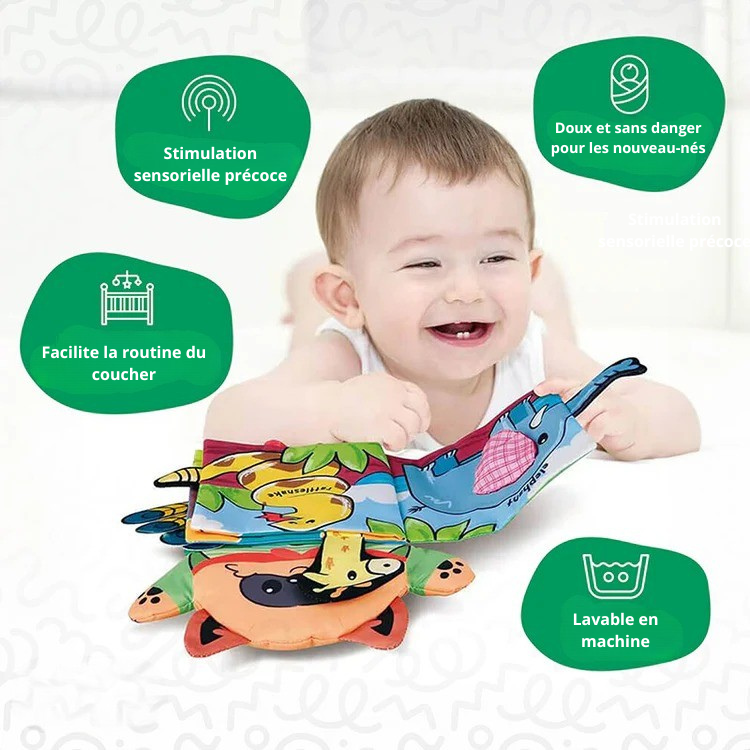 Livre Souple en Tissu Montessori Bébé