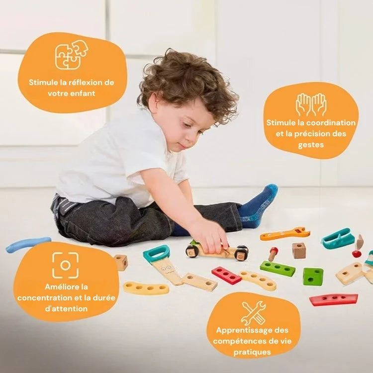 Mallette d'Outils en Bois Montessori