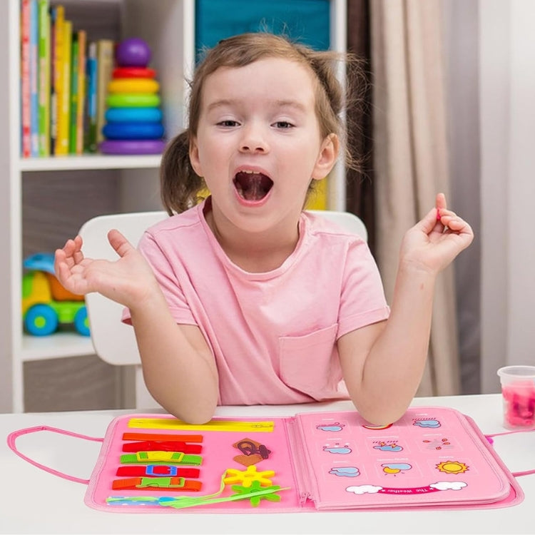 Sac d'Activités & Plaque d'Apprentissage en Feutre Montessori