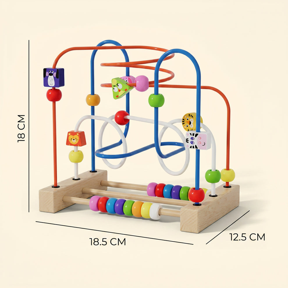 Boulier Labyrinthe à Perles en Bois Montessori